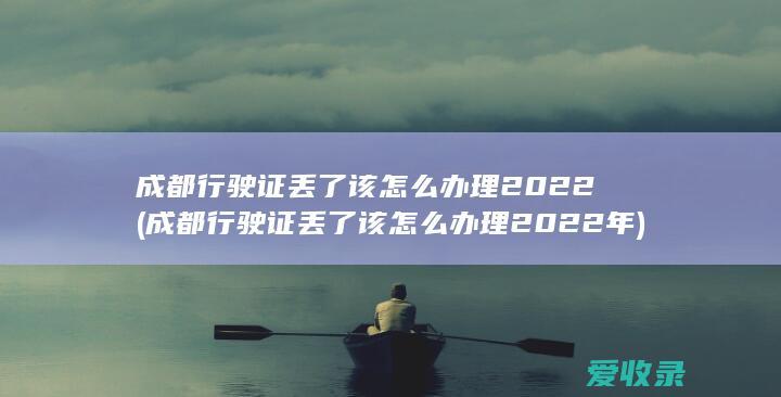 成都行驶证丢了该怎么办理2022(成都行驶证丢了该怎么办理2022年)