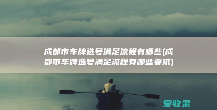 成都市车牌选号满足流程有哪些(成都市车牌选号满足流程有哪些要求)