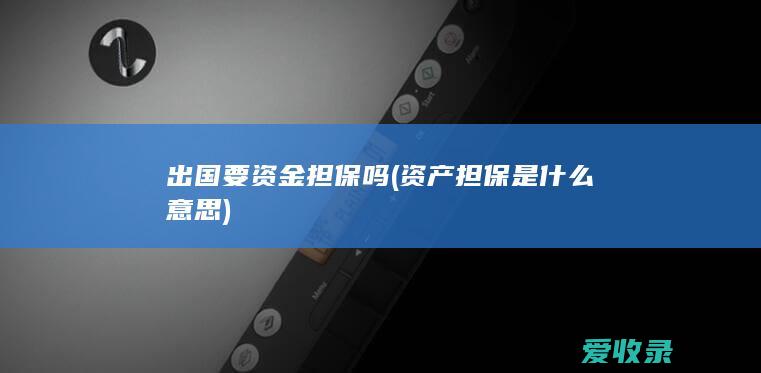 出国要资金担保吗(资产担保是什么意思)