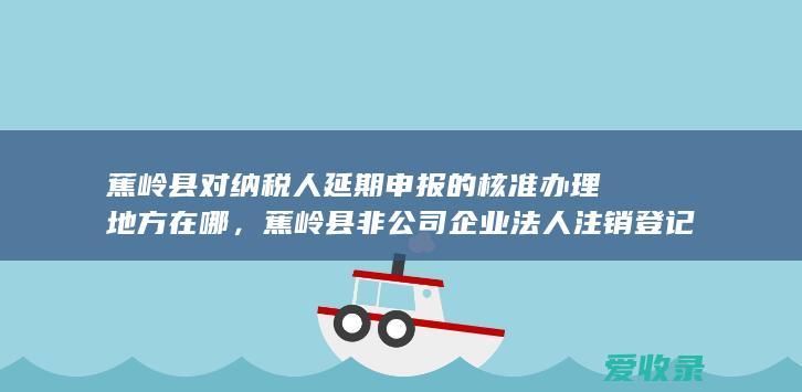 蕉岭县对纳税人延期申报的核准办理地方在哪，蕉岭县非公司企业法人注销登记办理需要多少开销