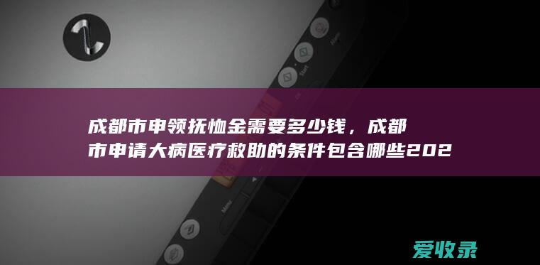 成都市申领抚恤金需要多少钱，成都市申请大病医疗救助的条件包含哪些2022