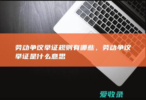 劳动争议举证规则有哪些，劳动争议举证是什么意思