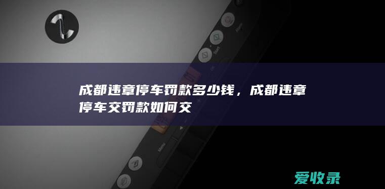 成都违章停车罚款多少钱，成都违章停车交罚款如何交