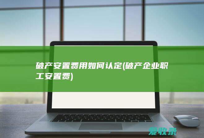 破产安置费用如何认定(破产企业职工安置费)