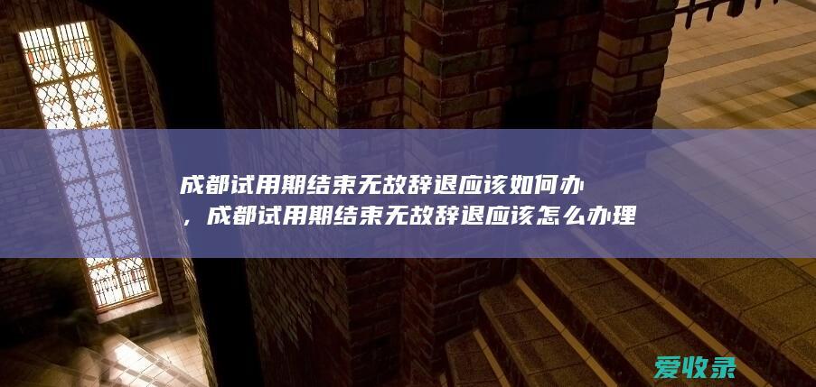 成都试用期结束无故辞退应该如何办，成都试用期结束无故辞退应该怎么办理