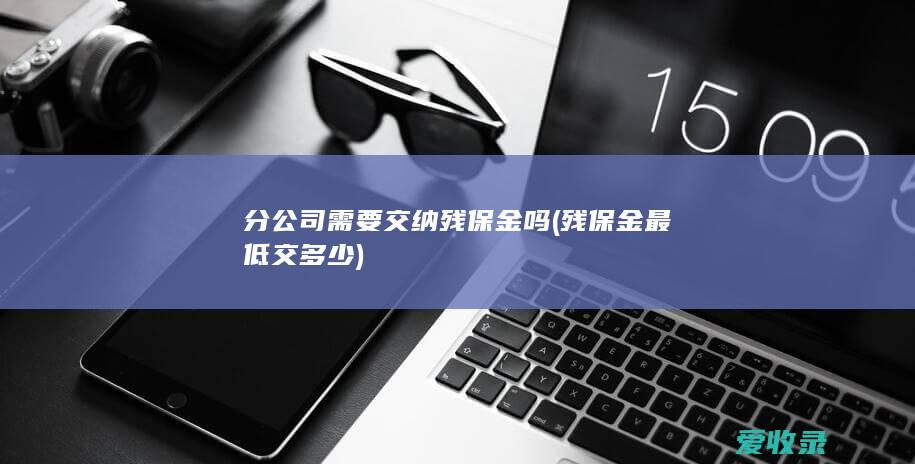 分公司需要交纳残保金吗(残保金最低交多少)