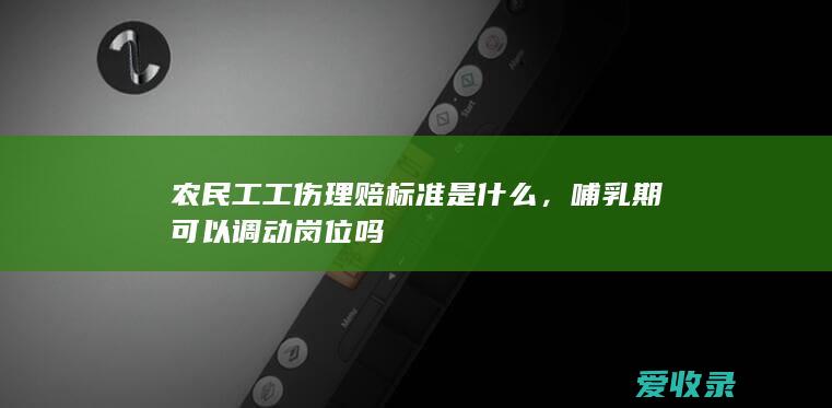 农民工工伤理赔标准是什么，哺乳期可以调动岗位吗