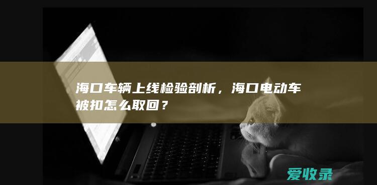 海口车辆上线检验剖析，海口电动车被扣怎么取回？