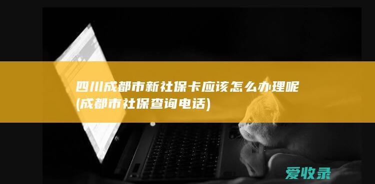 四川成都市新社保卡应该怎么办理呢(成都市社保查询电话)