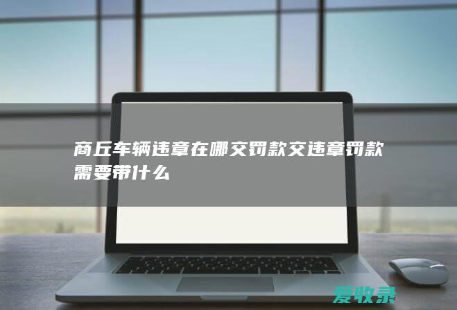 商丘车辆违章在哪交罚款 交违章罚款需要带什么