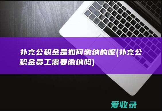 补充公积金是如何缴纳的呢(补充公积金员工需要缴纳吗)