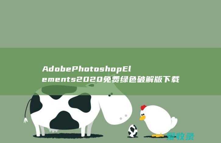 Adobe Photoshop Elements 2020免费绿色破解版下载及详细安装说明