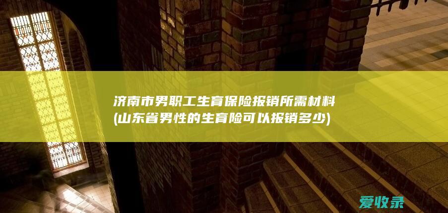 济南市男职工生育保险报销所需材料(山东省男性的生育险可以报销多少)