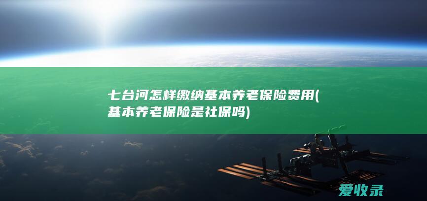 七台河怎样缴纳基本养老保险费用(基本养老保险是社保吗)