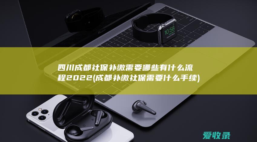 四川成都社保补缴需要哪些有什么流程2022(成都补缴社保需要什么手续)