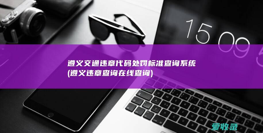 遵义交通违章代码处罚标准查询系统(遵义违章查询在线查询)