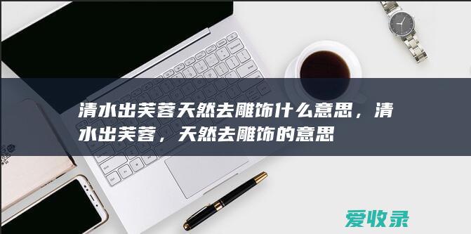 清水出芙蓉天然去雕饰什么意思，清水出芙蓉，天然去雕饰的意思