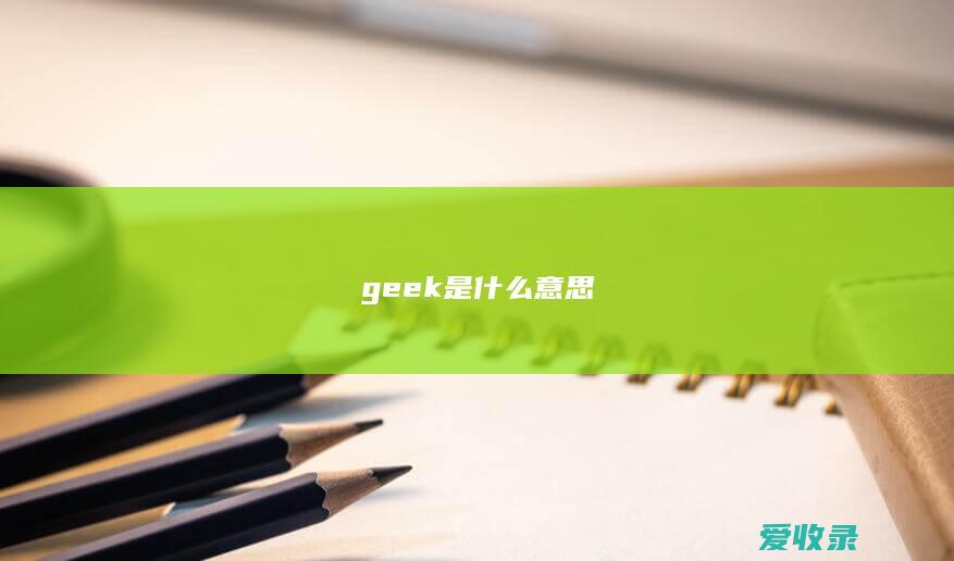 geek是什么意思