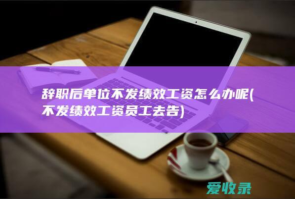 辞职后单位不发绩效工资怎么办呢(不发绩效工资员工去告)