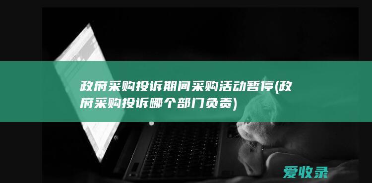 政府采购投诉期间采购活动暂停(政府采购投诉哪个部门负责)