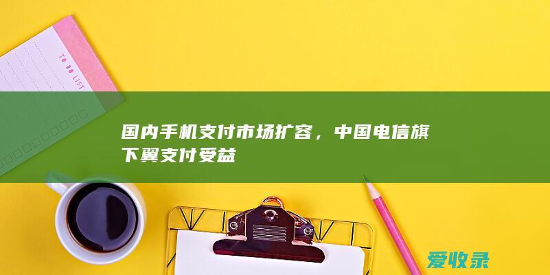 国内手机支付市场扩容，中国电信旗下翼支付受益