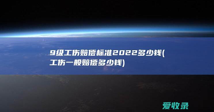 9级工伤赔偿标准2022多少钱(工伤一般赔偿多少钱)