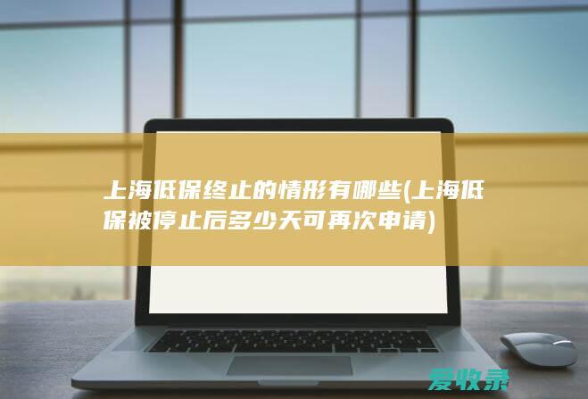 上海低保终止的情形有哪些(上海低保被停止后多少天可再次申请)