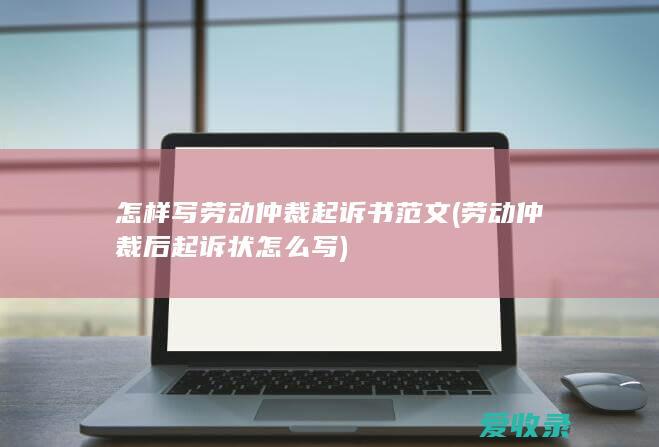 怎样写劳动仲裁起诉书范文(劳动仲裁后起诉状怎么写)