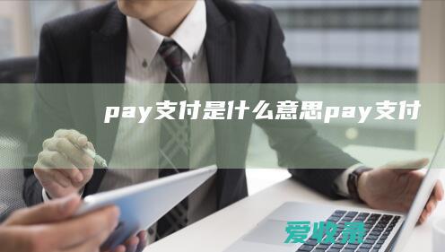 pay支付是什么意思 pay支付