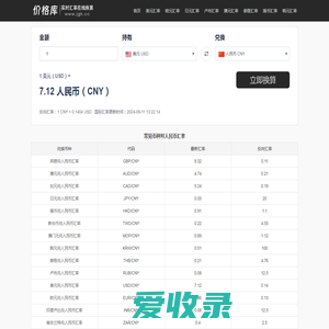 价格库汇率网